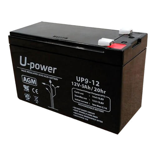 Batera recargable de plomo cido AGM 12V 9A Upower BATT1290-U
